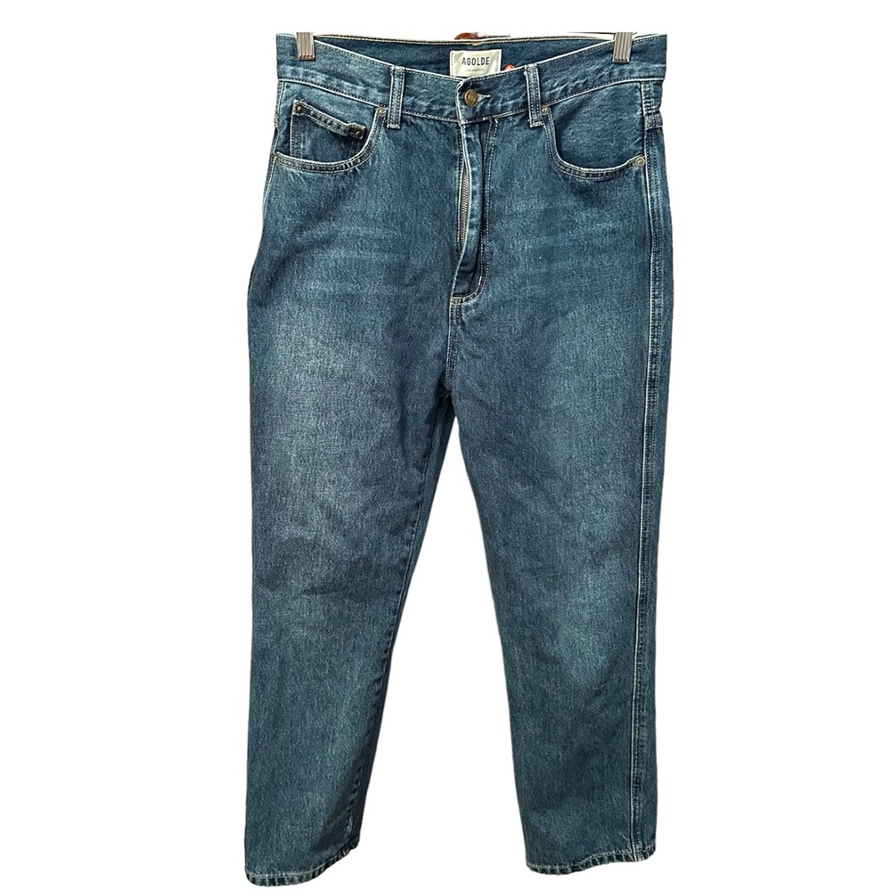 92. AGOLDE STRAIGHT LEG JEANS SIZE 30/WAIST:15.5”/RISE:13”/INSEAM:26”